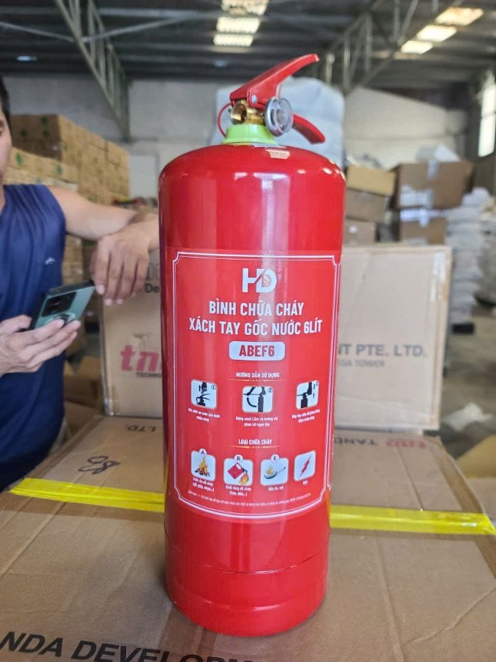 Bình chữa cháy gốc nước 6l